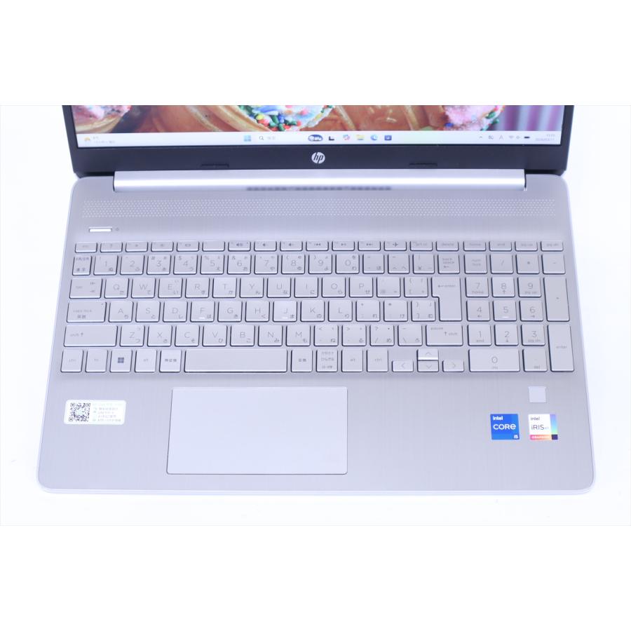 即配 良品 2023年モデル 11世代Corei5 HP 15s-fq2635TU ナチュラルシルバー i5-1135G7 8G 512G 15.6FHD WiFi6 Office バッテリー良 ノートパソコン AAA評価の画像