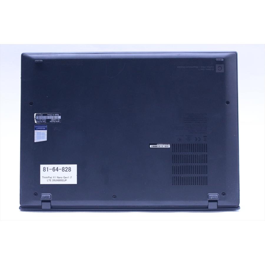 即配 2021年2K液晶パワフルモデル 11世代Corei7 ThinkPad X1 Nano Gen1 LTE i7-1160G7 16G 256G 13.0-2K Wi-Fi6 Office Win11 ノートパソコン BAA評価の画像