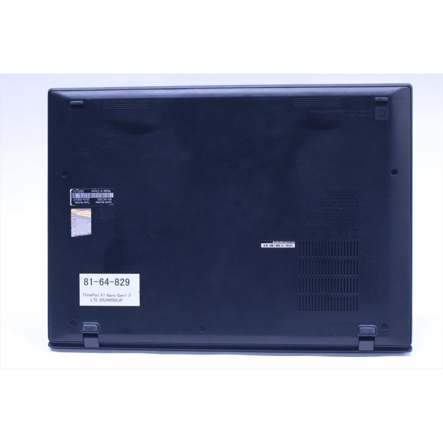 即配 2021年2K液晶パワフルモデル 11世代Corei7 ThinkPad X1 Nano Gen1 LTE i7-1160G7 16G 256G 13.0-2K Wi-Fi6 Office Win11 ノートパソコン BAA評価の画像