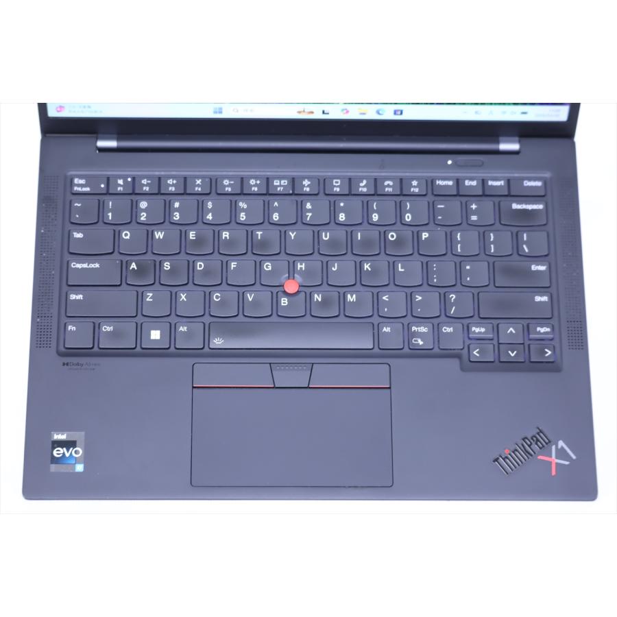 即配 2023年WUXGA液晶パワフルモデル 12世代Corei7 ThinkPad X1 Carbon Gen10 i7-1255U 16G 256G 14.0WUXGA Wi-Fi6E バッテリー良 ノートパソコン BAB評価の画像