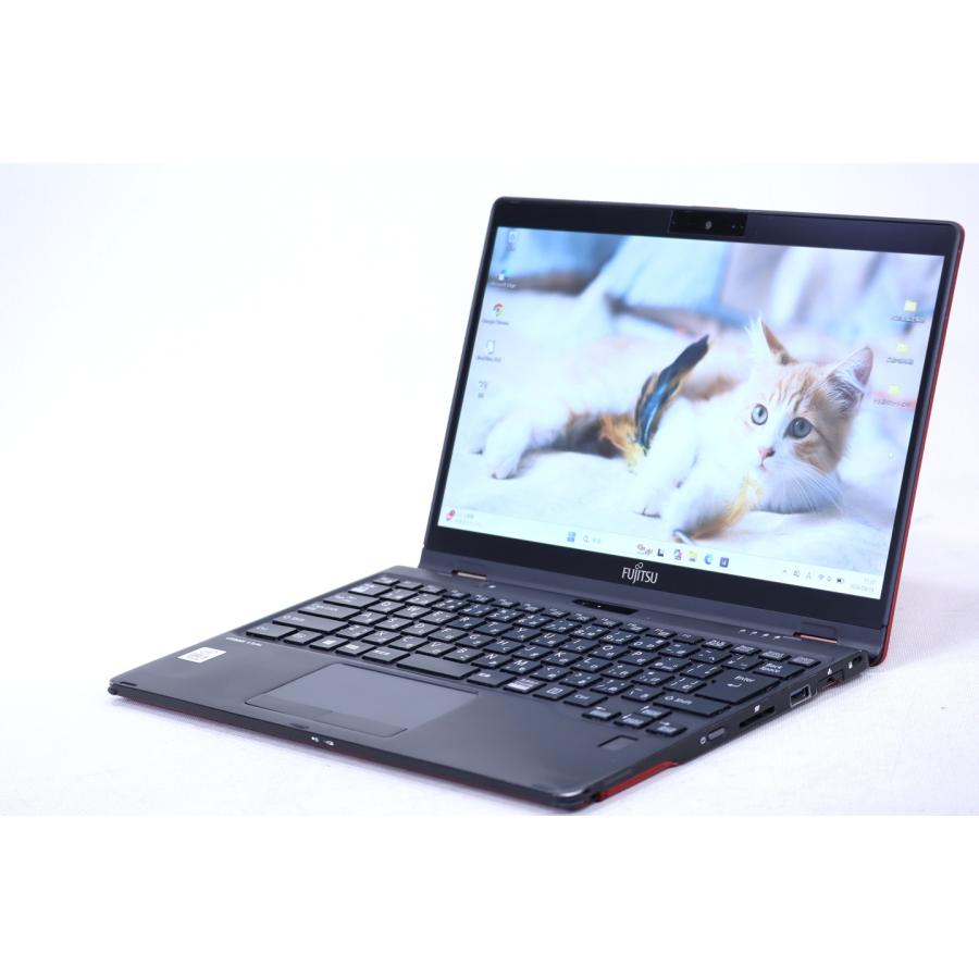 LIFEBOOK U 即配 良品 877g 2020年薄軽量2in1モデル U9310X/D Red i5