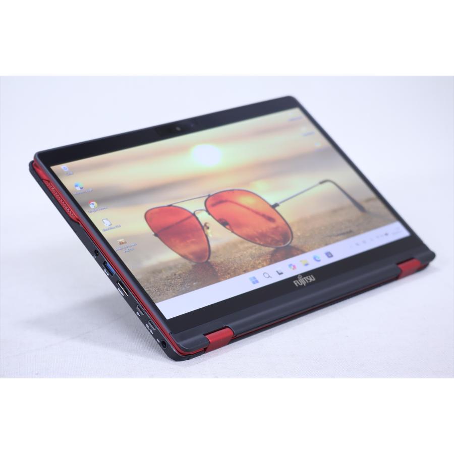 即配 良品 スタイリッシュ薄軽量2in1モデル LIFEBOOK U9310X/D Red LTE i5-10310U 8G 256G 13.3FHDタッチ Wi-Fi6 バッテリー良 ノートパソコン AAA評価の画像
