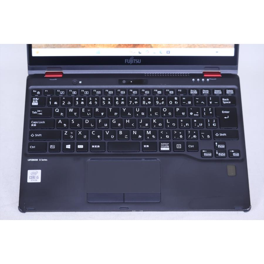 即配 良品 スタイリッシュ薄軽量2in1モデル LIFEBOOK U9310X/D Red LTE i5-10310U 8G 256G 13.3FHDタッチ Wi-Fi6 バッテリー良 ノートパソコン AAA評価の画像