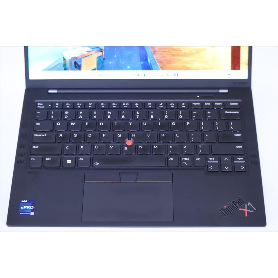 即配 良品 2023年パワフル32Gモデル 13世代Corei7 ThinkPad X1 Carbon Gen11 i7-1365U 32G 256G 14.0WUXGA Wi-Fi6E バッテリー良 ノートパソコン AAA評価の画像