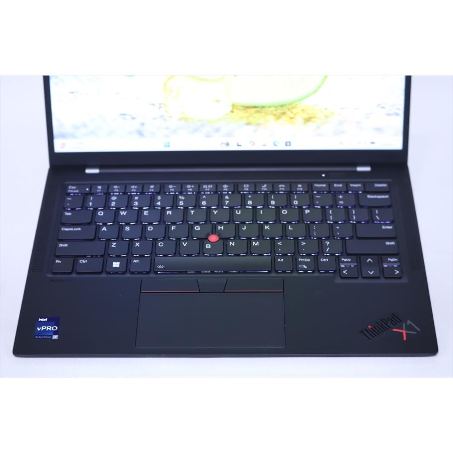 即配 良品 2023年パワフル32Gモデル 13世代Corei7 ThinkPad X1 Carbon Gen11 i7-1365U 32G 256G 14.0WUXGA Wi-Fi6E バッテリー良 ノートパソコン AAA評価の画像