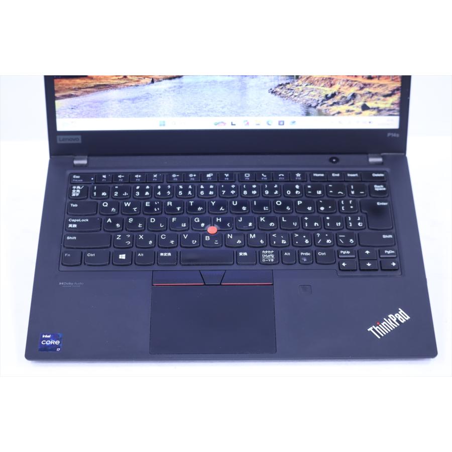 即配 2021年32Gパワフルワークステーション 11世代Corei7 ThinkPad P14s Gen2 i7-1165G7 32G 512G 14.0FHD NVIDIA Wi-Fi6E ノートパソコン BAA評価の画像
