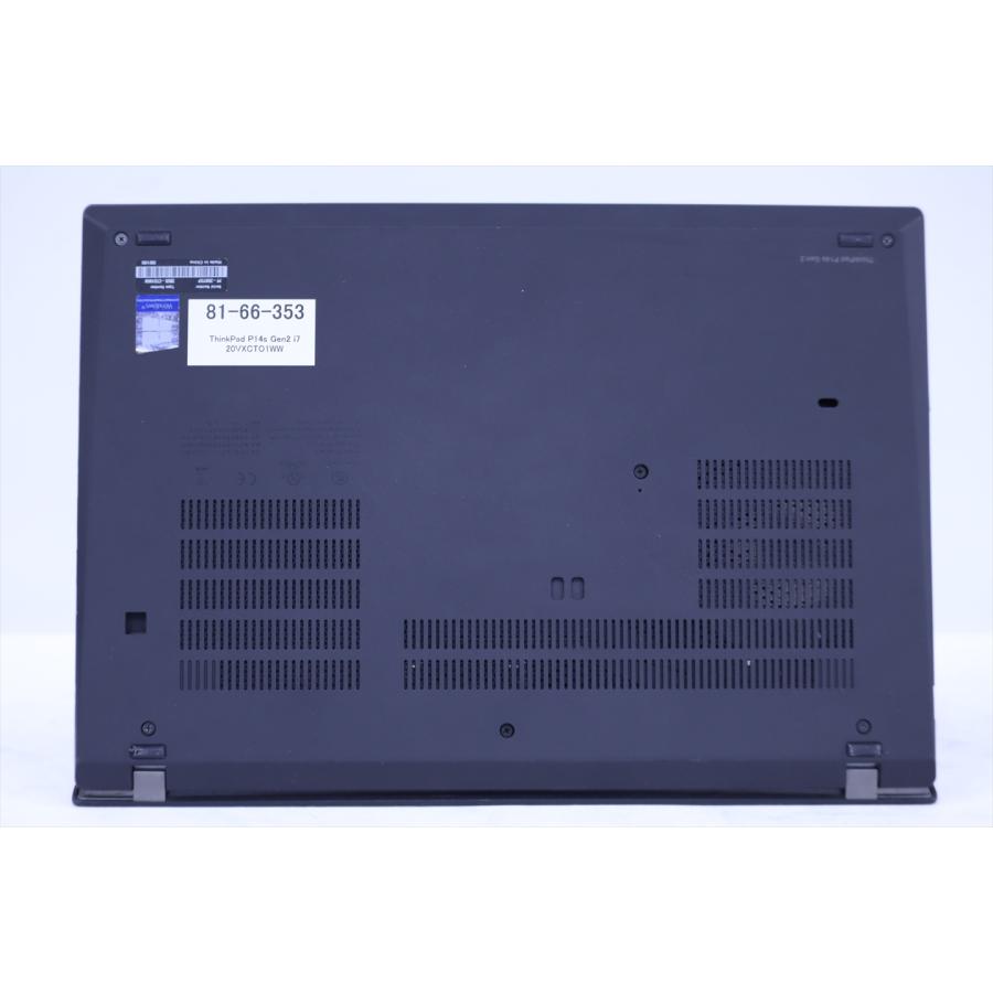 即配 2021年32Gパワフルワークステーション 11世代Corei7 ThinkPad P14s Gen2 i7-1165G7 32G 512G 14.0FHD NVIDIA Wi-Fi6E ノートパソコン BAA評価の画像