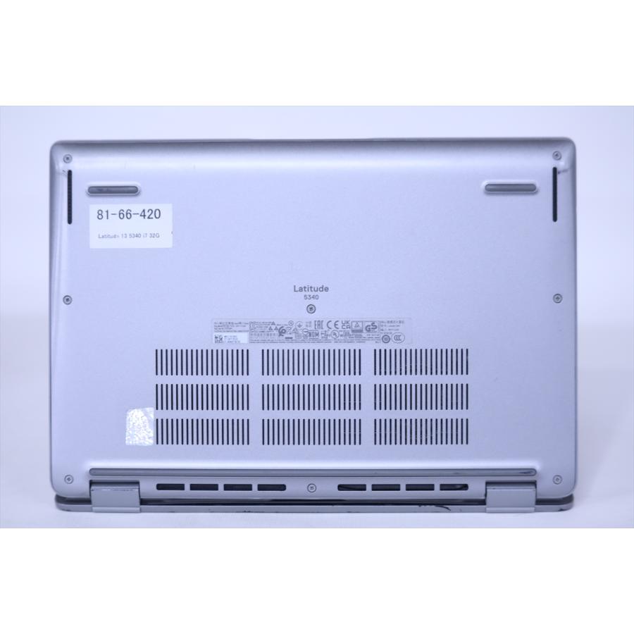 即配 2023年パワフル32Gモデル 13世代Corei7 Latitude 13 5340 i7-1365U 32G 512G 13.3FHD Wi-Fi6E Office リカバリ バッテリー良 ノートパソコン BBA評価の画像