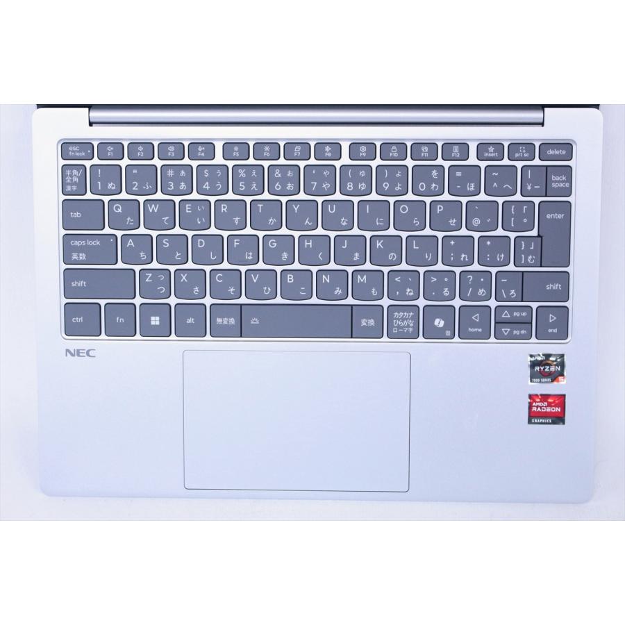 NEC 美品 2024年Ryzen5モデル LAVIE N13Slim N1355/JAS シルバー Ryzen5 7535HS 16G 512G 13.3WUXGA Radeon WiFi6E バッテリー良 SAA評価の画像
