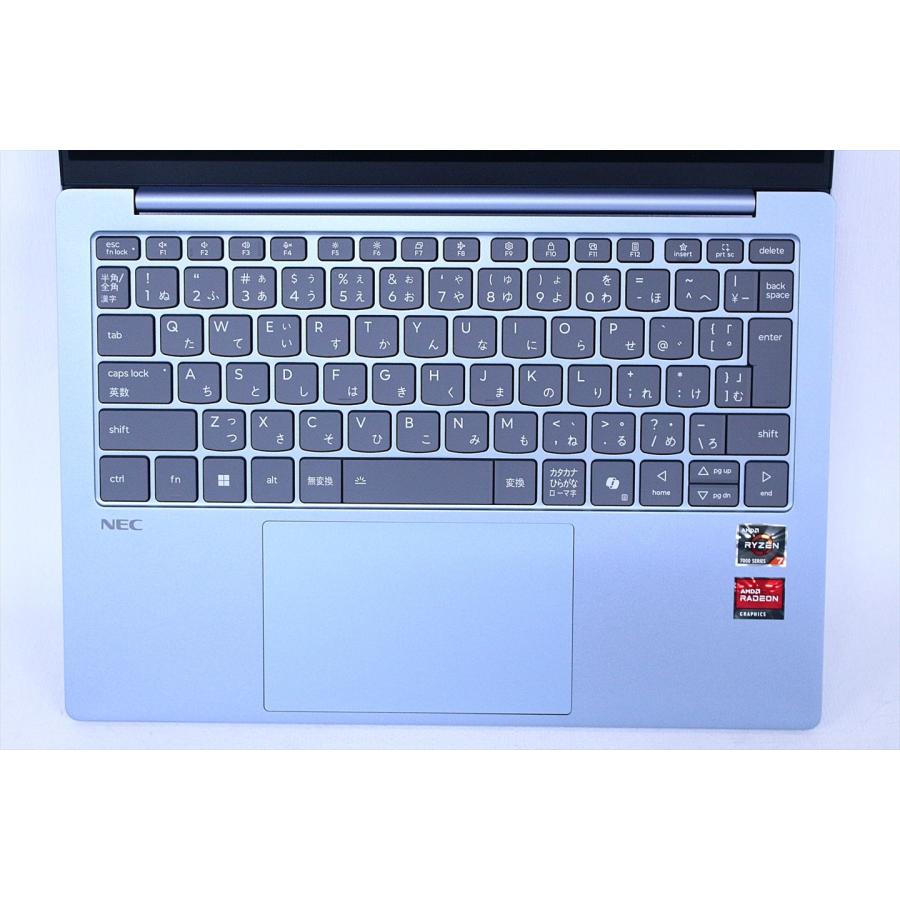NEC 美品 希少色パワフルRyzen7モデル LAVIE N13 Slim N1375/JAM ブルー Ryzen7 7735HS 16G 512G 13.3WUXGA WiFi6E バッテリー良 SAA評価の画像