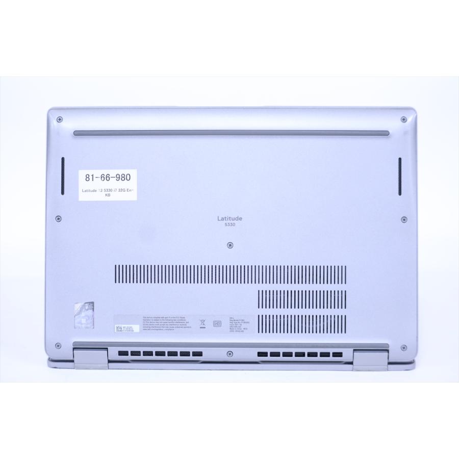 DELL 良好品 2023年パワフル32Gモデル 12世代Corei7 Latitude 13 5330 i7-1265U 32G 256G 13.3FHD Wi-Fi6E Office バッテリー良 ABA評価の画像