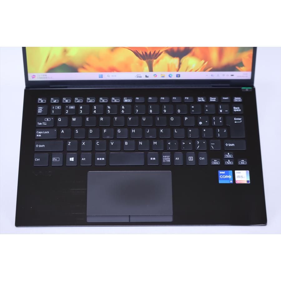 ノートパソコン 2021年4K液晶32Gパワフルモデル 11世代Corei7 VAIO Pro PK VJPK211 i7-1165G7 32G 1.0TB 14.0UHD 4K Wi-Fi6 バッテリー良 BBA評価の画像