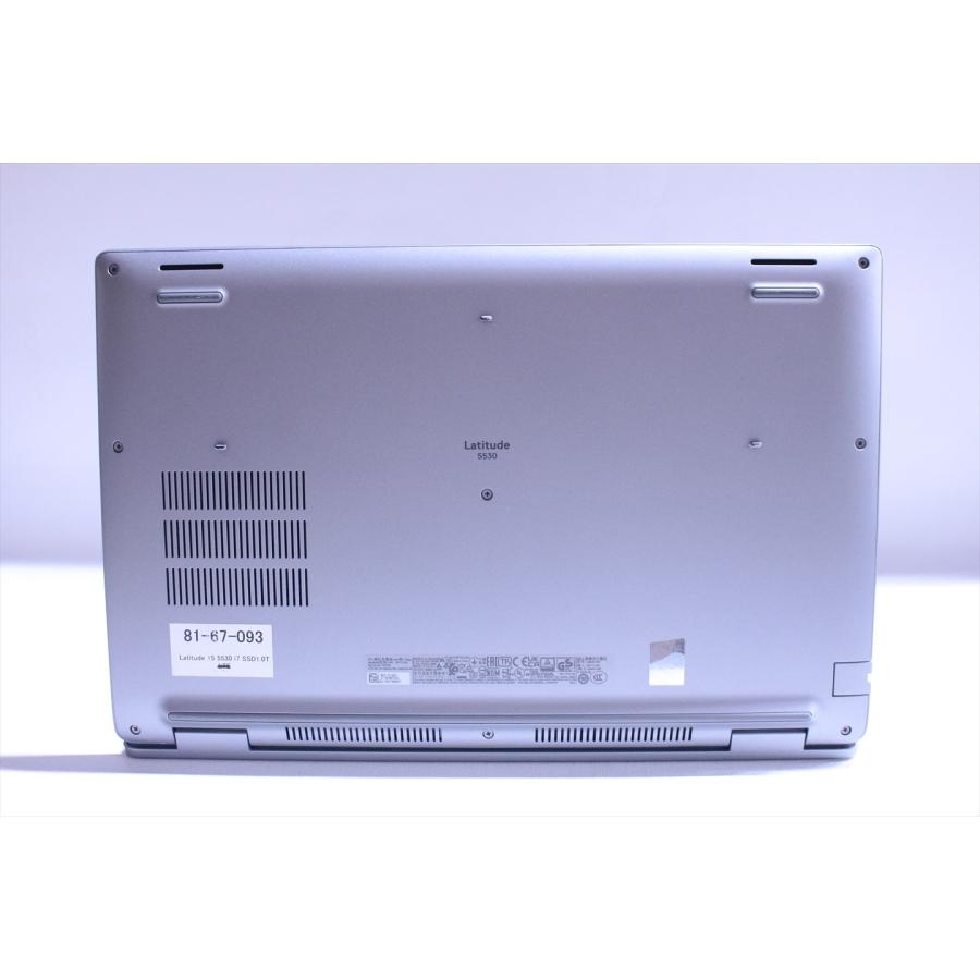 DELL 良好品 2023年パワフルモデル 12世代Corei7 Latitude 15 5530 i7-1265U 16G 1.0TB 15.6FHD Thunderbolt4 Wi-Fi6E Office AAA評価の画像