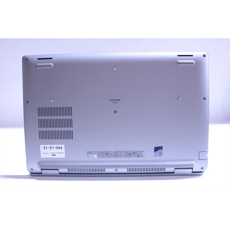 DELL 良好品 2023年パワフルモデル 12世代Corei7 Latitude 15 5530 i7-1265U 16G 1.0TB 15.6FHD Thunderbolt4 Wi-Fi6E Office AAA評価の画像