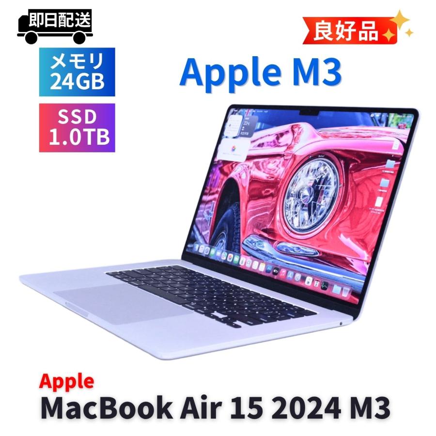 MacBook ノートパソコン 良好品 M3搭載 2024年パワフルモデル Air 15 