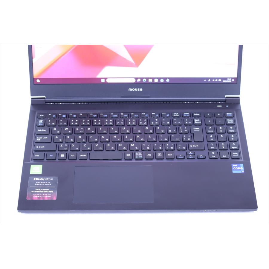 マウスコンピューター 良好品 2022年パワフルゲーミングPC 12世代Corei7 mouse K5-I7GM5BK-A GeForce MX550 i7-12650H 16G 512G 15.6FHD Wi-Fi6E AAA評価の画像
