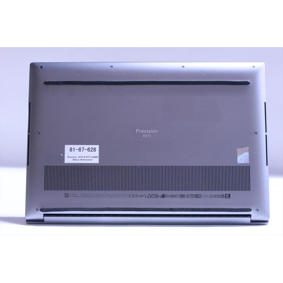 DELL 良好品 2022年RTX A2000ハイパワーモデル Corei9 Precision 5570 Mobile Workstation i9-12900H 32G 1.0T 15.6WUXGA Wi-Fi6E AAA評価の画像