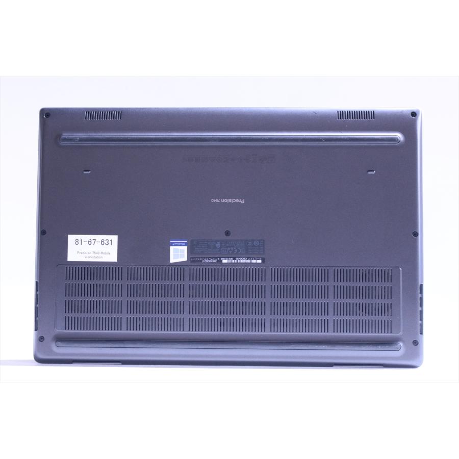DELL T2000搭載32Gパワフルワークステーション Precision 7540 XeonE-2276M 32G 256G 15.6FHD Wi-Fi6 Office Win11 AAA評価の画像