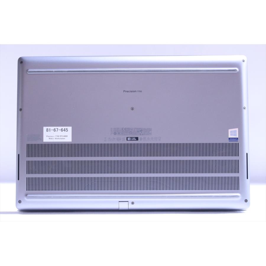 DELL RTX4000搭載32Gパワフルモデル 10世代Corei9 Precision 7750 i9-10885H 32G 512G 17.3FHD Wi-Fi6 Office Win11 BAA評価の画像