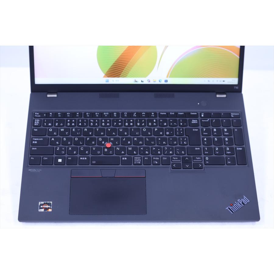 レノボ 良好品 2022年16型WUXGA液晶Ryzen5モデル ThinkPad T16 Gen1 Ryzen5 Pro 6650U 16G 256G 16.0WUXGA Radeon Wi-Fi6E Office AAA評価の画像