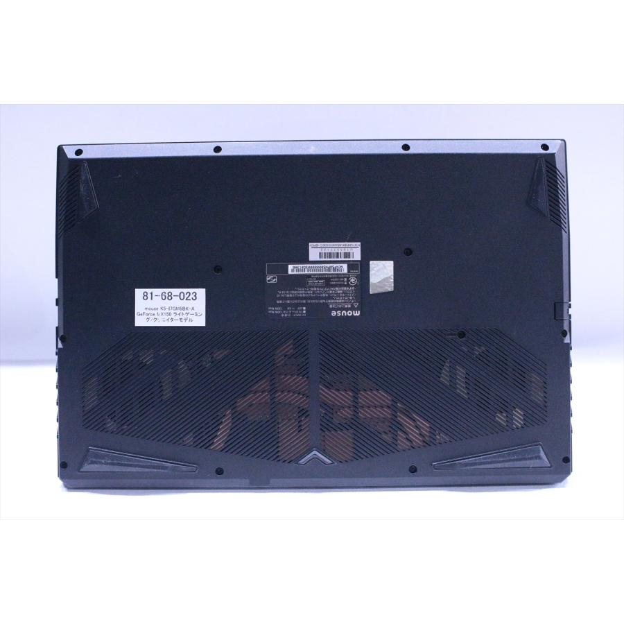 マウスコンピューター 良好品 2022年パワフルゲーミングPC 12世代Corei7 mouse K5-I7GM5BK-A GeForce MX550 i7-12650H 16G 512G 15.6FHD Wi-Fi6E AAA評価の画像