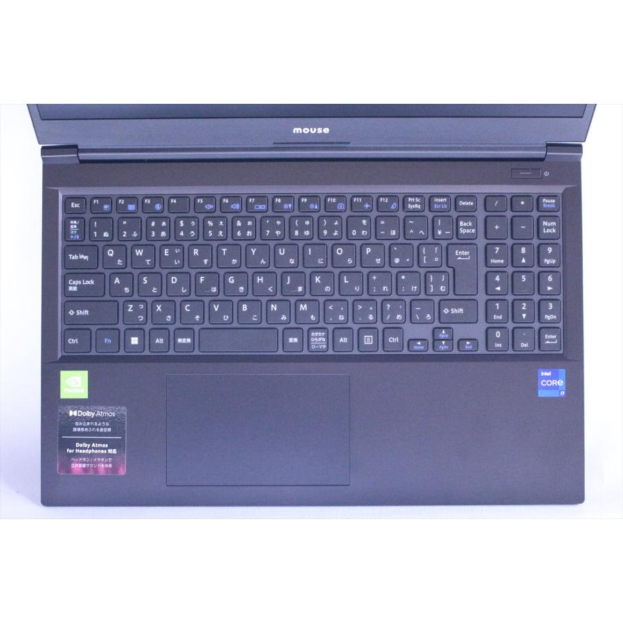 マウスコンピューター 良好品 2022年パワフルゲーミングPC 12世代Corei7 mouse K5-I7GM5BK-A GeForce MX550 i7-12650H 16G 512G 15.6FHD Wi-Fi6E AAA評価の画像