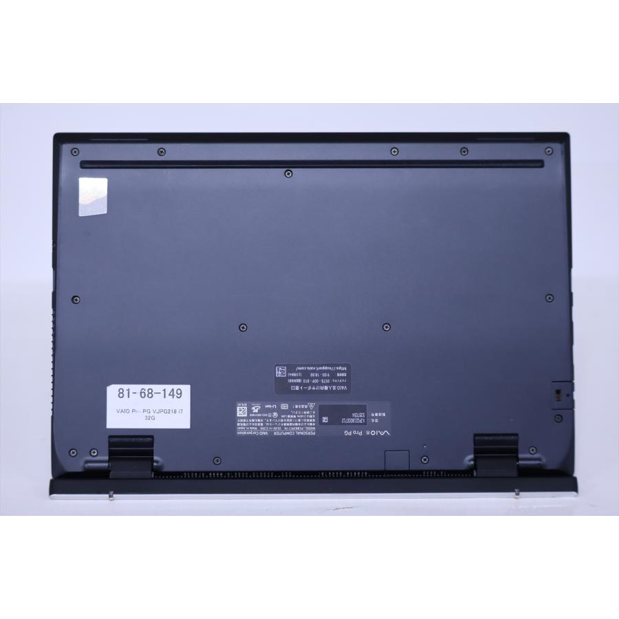 ノートパソコン 良好品 2022年32Gパワフルモデル 12世代Corei7 VAIO Pro PG VJPG218 i7-1255U 32G 256G 13.3FHD Wi-Fi6 バッテリー良 AAA評価の画像