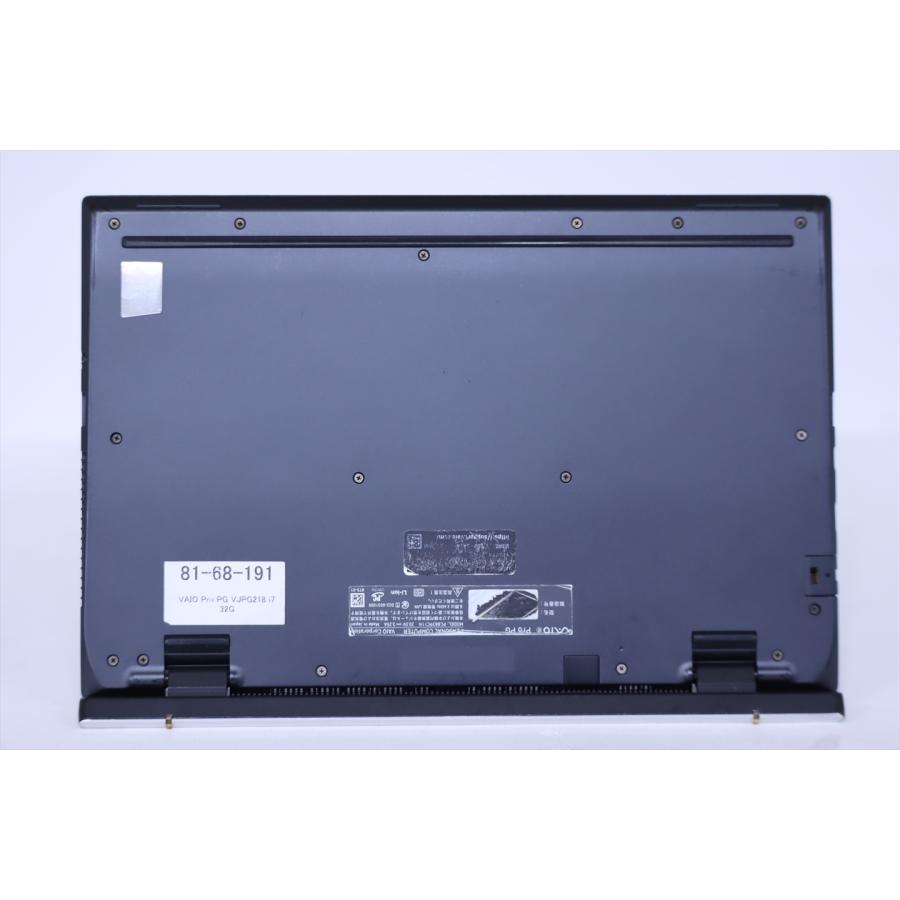 ノートパソコン 2022年32Gパワフルモデル 12世代Corei7 VAIO Pro PG VJPG218 i7-1255U 32G 256G 13.3FHD Thunderbolt4 Wi-Fi6 バッテリー良 BAA評価の画像