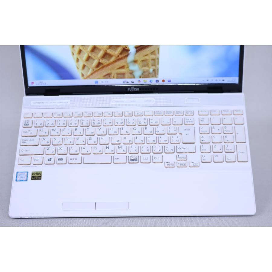 富士通LIFEBOOK AH77/D1 i7 8565U 32GB SSD2TB LIFEBOOK AH 富士通 良品 ホワイトカラー パワフルモデル Corei7 AH77