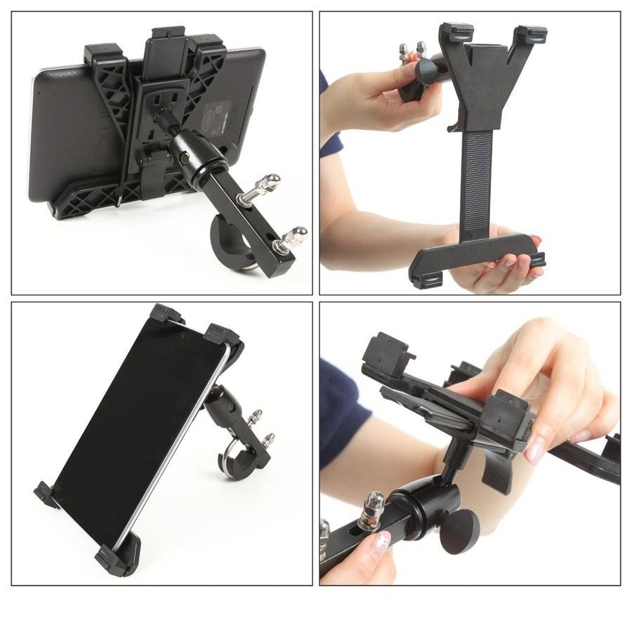 大きな割引 タブレットホルダー スマホ タブレット ホルダー フィットネスバイク バイク オートバイ 自転車 マウント Whitesforracialequity Org