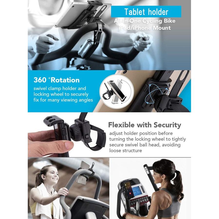 フィットネスバイク エクササイズバイク サイクリングバイク タブレットホルダー マウント タブレット スマートフォン スマホ 用 Iphonestand 173 Ecorideworld 車載ホルダー専門店 通販 Yahoo ショッピング