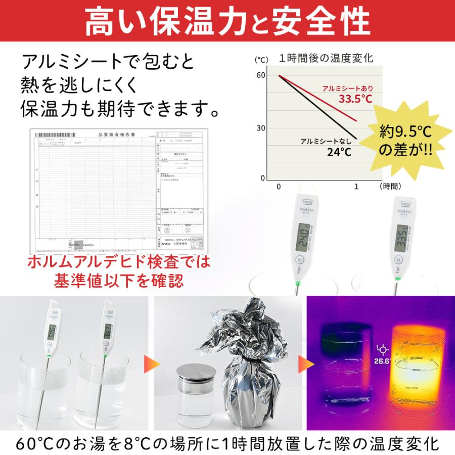 アルミシート アルミブランケット サバイバルシート 静音 カサカサ音が