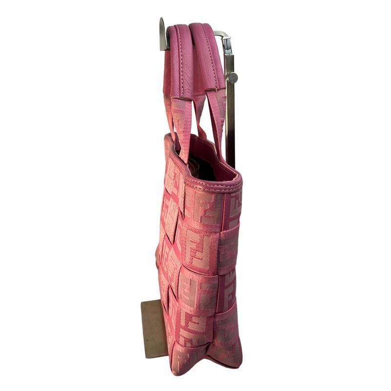 FENDI（フェンディ） ズッカ柄 織り込み キャンバス トートバッグ