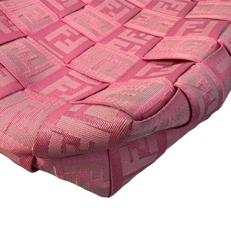 FENDI（フェンディ） ズッカ柄 織り込み キャンバス トートバッグ