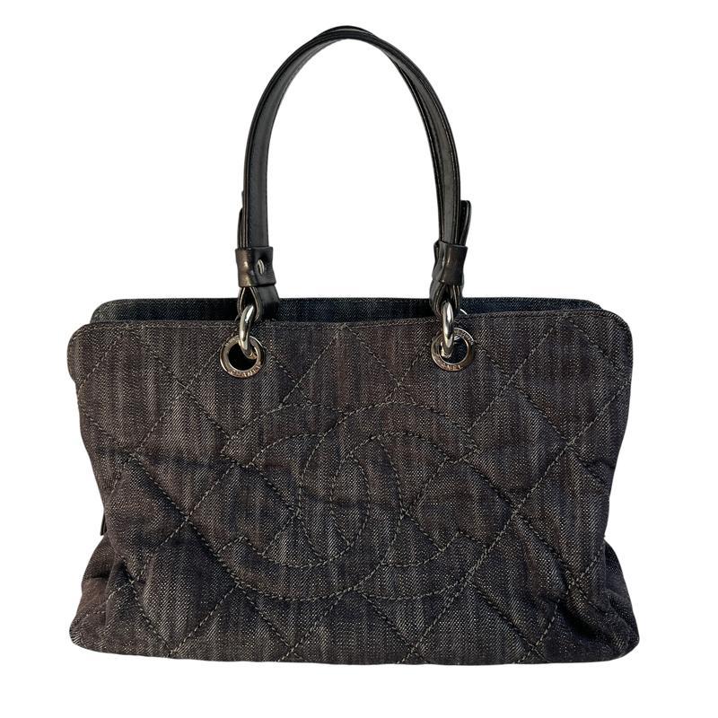 CHANEL（シャネル） ココマーク デニム トートバッグ ブルー A-11622