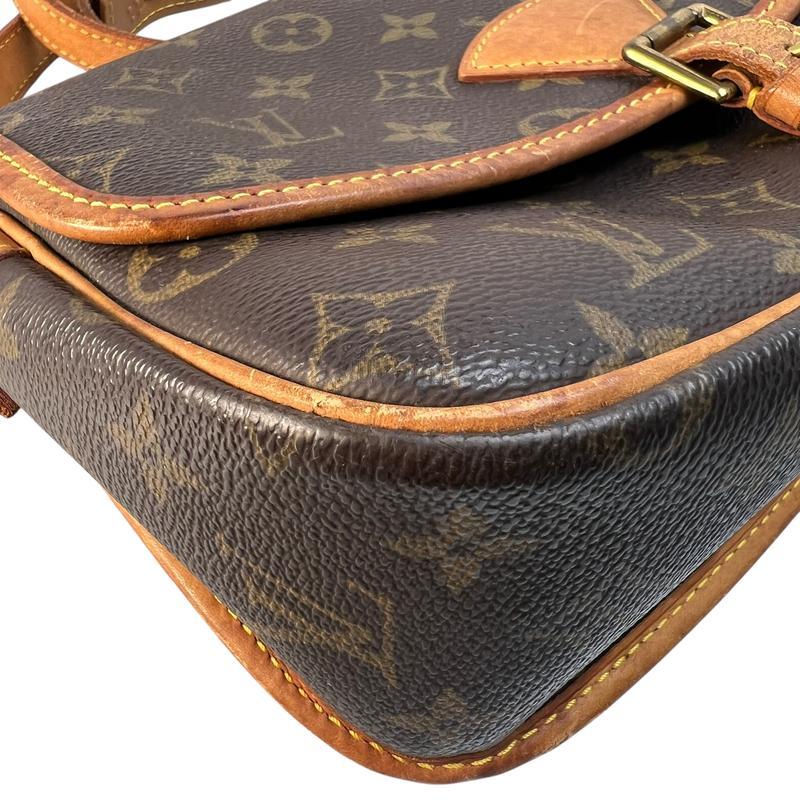 【最終処分SALE】LOUIS VUITTON ルイヴィトン モノグラム ソローニュ M42250 レザー ショルダーバッグ ブラウン A-11911の画像