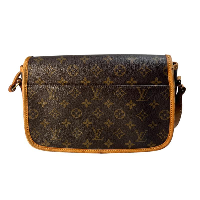【最終処分SALE】LOUIS VUITTON ルイヴィトン モノグラム ソローニュ M42250 レザー ショルダーバッグ ブラウン A-11911の画像