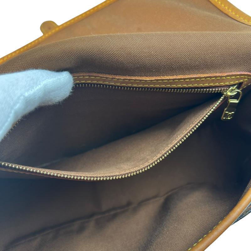 【最終処分SALE】LOUIS VUITTON ルイヴィトン モノグラム ソローニュ M42250 レザー ショルダーバッグ ブラウン A-11911の画像