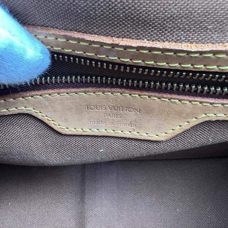 【最終処分SALE】LOUIS VUITTON ルイヴィトン モノグラム ソローニュ M42250 レザー ショルダーバッグ ブラウン A-11911の画像