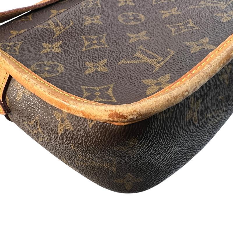 【最終処分SALE】LOUIS VUITTON ルイヴィトン モノグラム ソローニュ M42250 レザー ショルダーバッグ ブラウン A-11911の画像