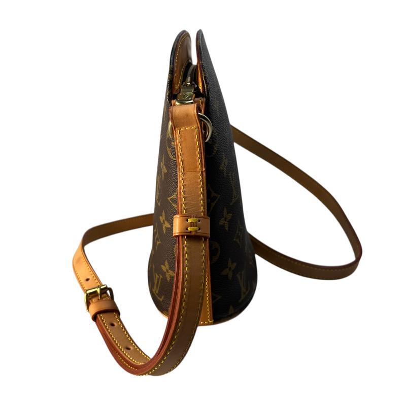 LOUIS VUITTON ルイヴィトン ドルーオ  レザー ショルダーバッグ ブラウン A-12286の画像