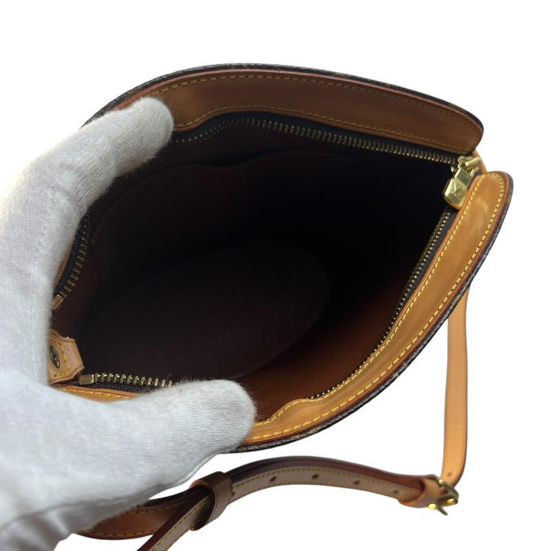 LOUIS VUITTON ルイヴィトン ドルーオ  レザー ショルダーバッグ ブラウン A-12286の画像