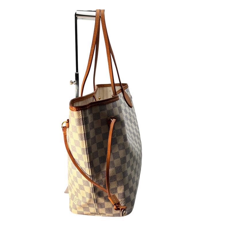 LOUIS VUITTON ルイヴィトン ネヴァーフルMM N51107 SA3102 ダミエアズール  ハンドバッグ ホワイト A-12455の画像