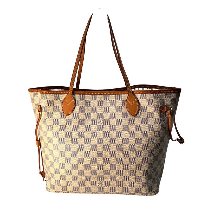 LOUIS VUITTON ルイヴィトン ネヴァーフルMM N51107 SA3102 ダミエアズール  ハンドバッグ ホワイト A-12455の画像