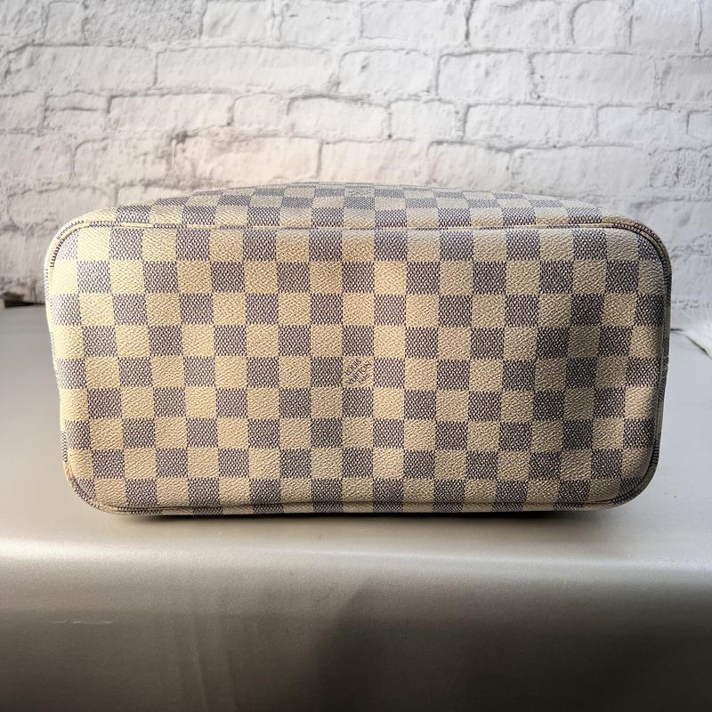 LOUIS VUITTON ルイヴィトン ネヴァーフルMM N51107 SA3102 ダミエアズール  ハンドバッグ ホワイト A-12455の画像