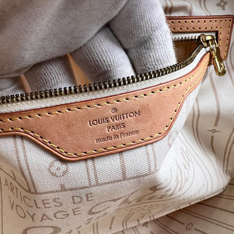 LOUIS VUITTON ルイヴィトン ネヴァーフルMM N51107 SA3102 ダミエアズール  ハンドバッグ ホワイト A-12455の画像