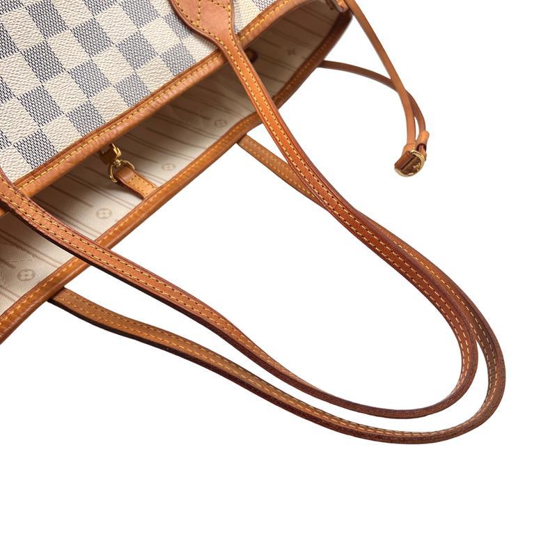 LOUIS VUITTON ルイヴィトン ネヴァーフルMM N51107 SA3102 ダミエアズール  ハンドバッグ ホワイト A-12455の画像