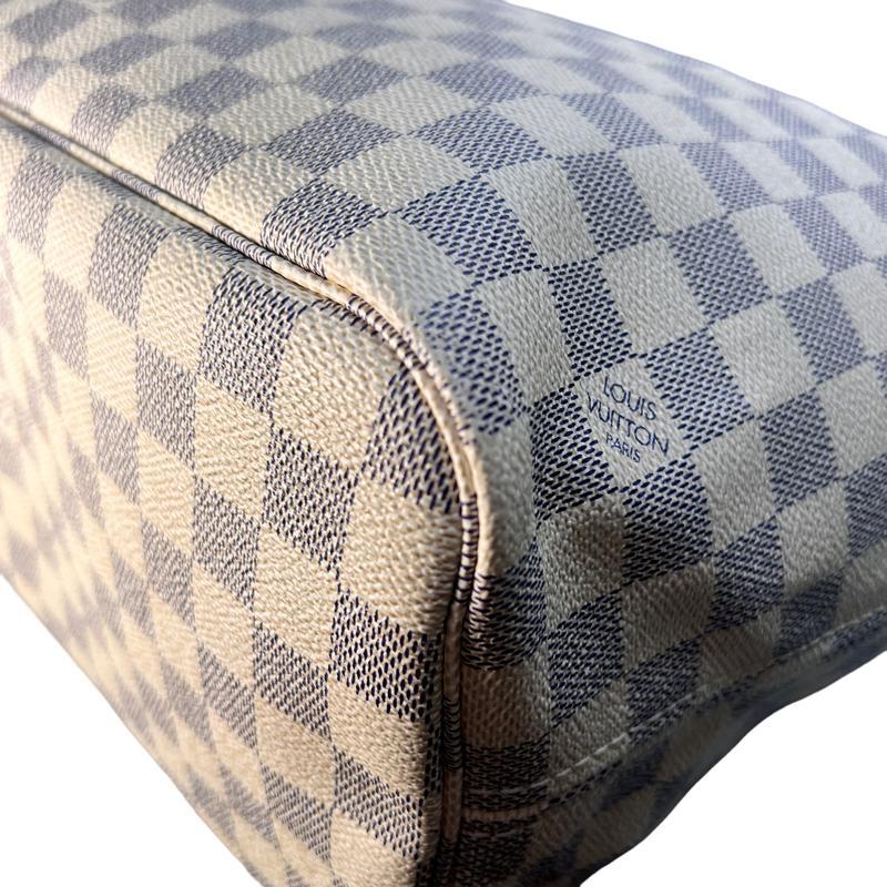 LOUIS VUITTON ルイヴィトン ネヴァーフルMM N51107 SA3102 ダミエアズール  ハンドバッグ ホワイト A-12455の画像