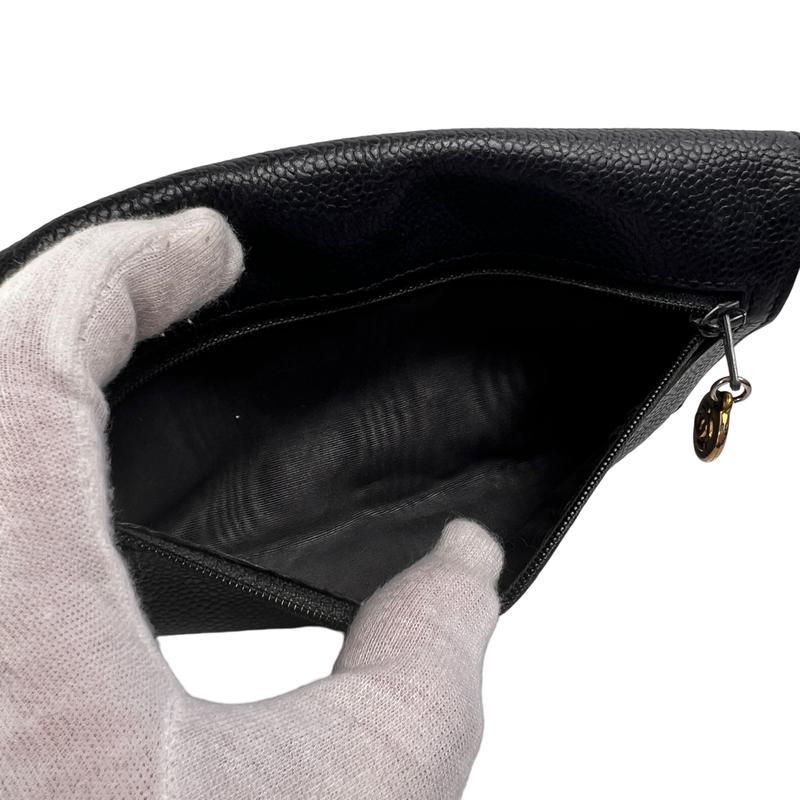 CHANEL シャネル ココマーク  キャビアスキン 長財布 ブラック A-12669 CHANEL（シャネル） ココマーク キャビアスキン 長財布 ブラック A