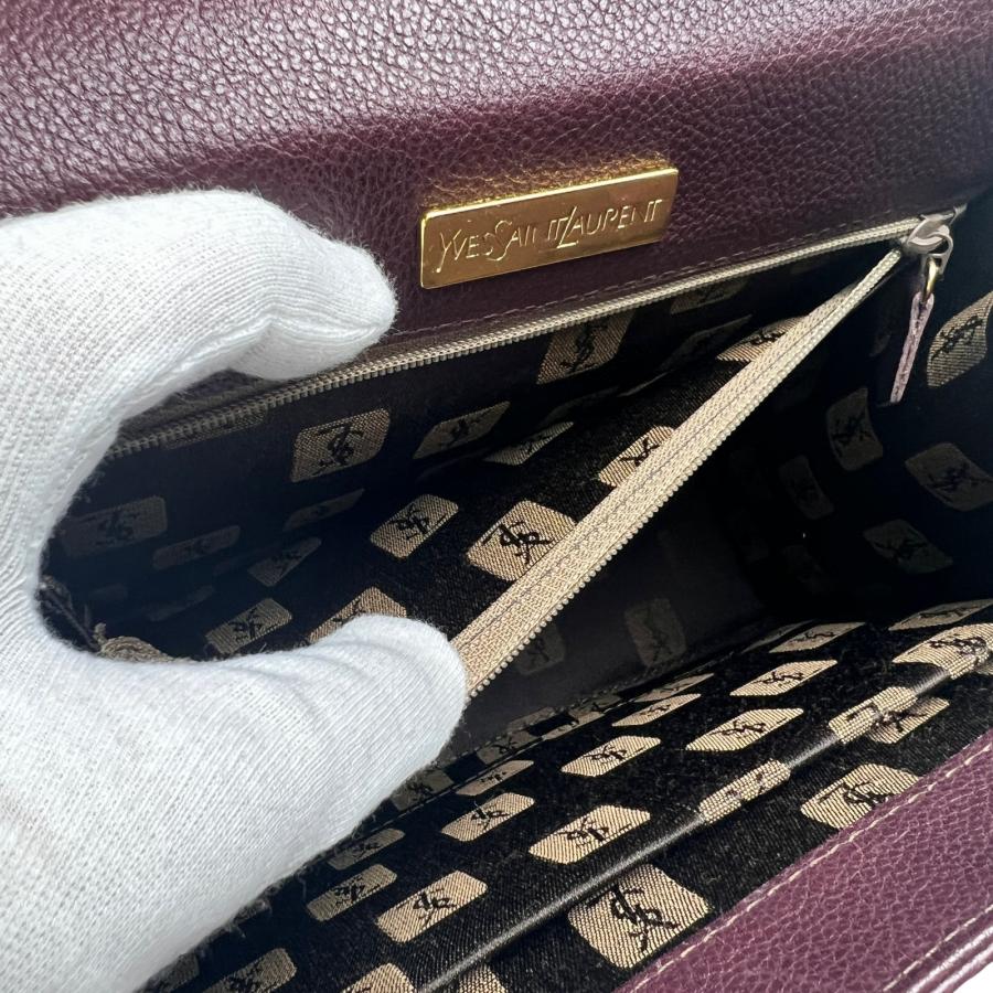 SAINT LAURENT サンローラン ハンドバッグ ボルドー A-12841 : JOLIJOU 